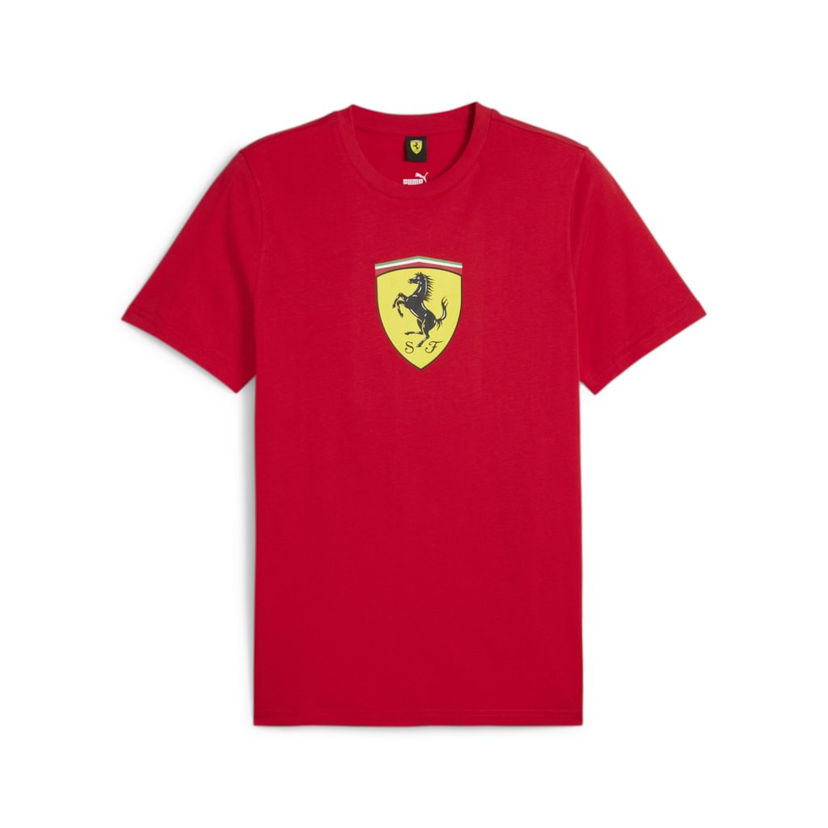 T-shirt Puma Ferrari Race Big Shield T Coloured S Röd | 623805-02