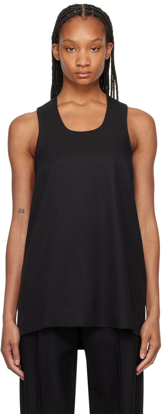 Linne Fear of God Black Double Layer Tank Top Svart | FG850-405SIW