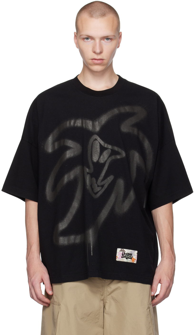 T-shirt Palm Angels Black Hunter Svart | PMAA041E23JER0011010