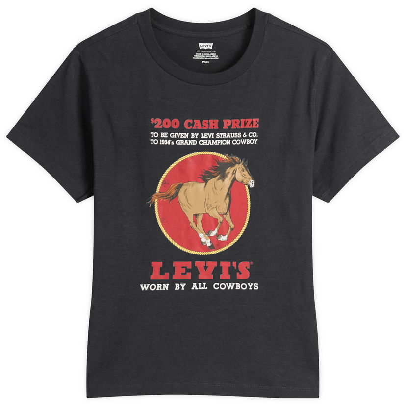 T-shirt Levi's Horse Print T-Shirt Svart | A8804-0063