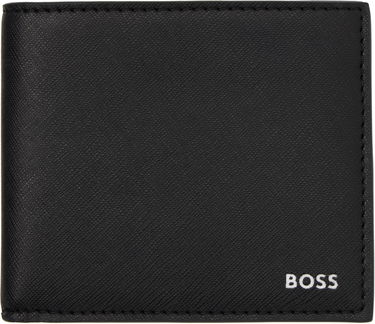 Plånbok BOSS Saffiano Leather Wallet Svart | 50536710, 0