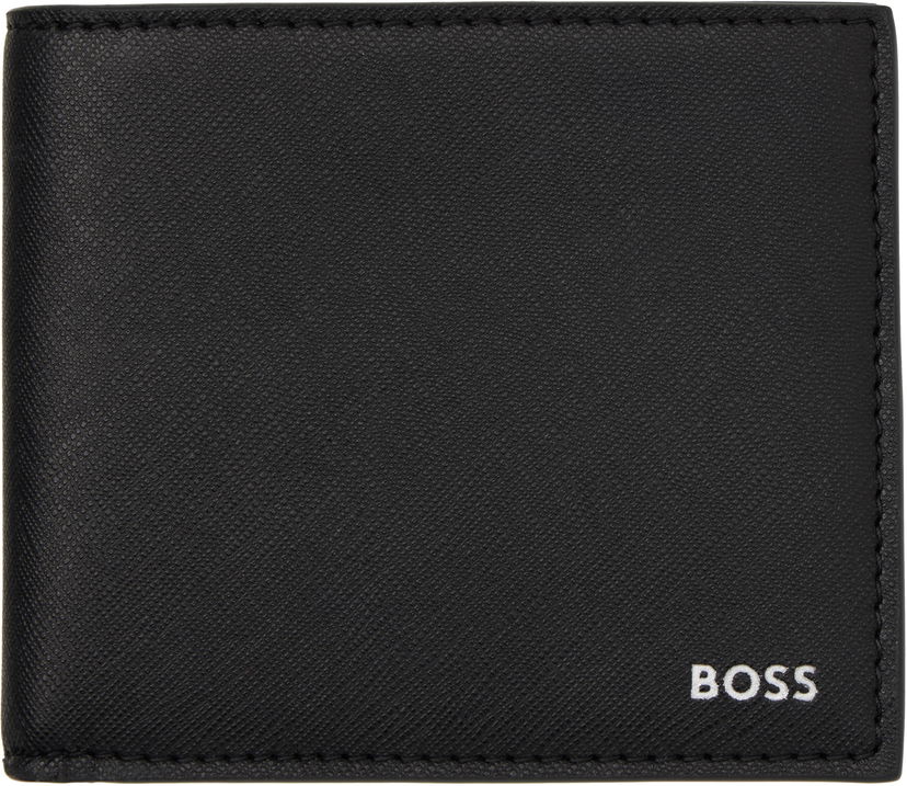 Plånbok BOSS Saffiano Leather Wallet Svart | 50536710
