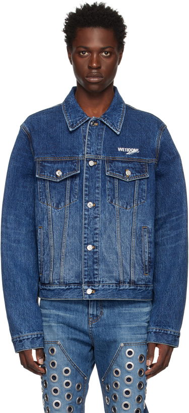 Jacka We11done We11done Faded Denim Jacket Blå | WD-DJ3-22-318-U-BL, 0