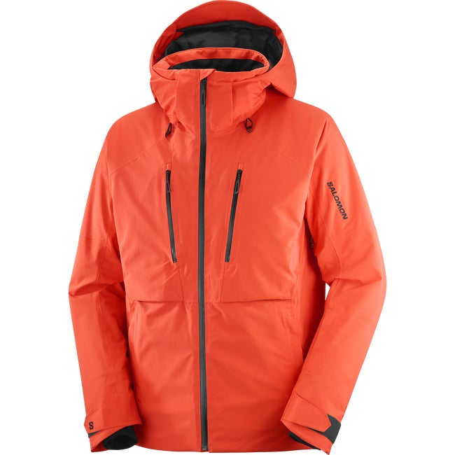 Jacka Salomon Brilliant Hooded Ski Jacket Orange | LC2635100, 1