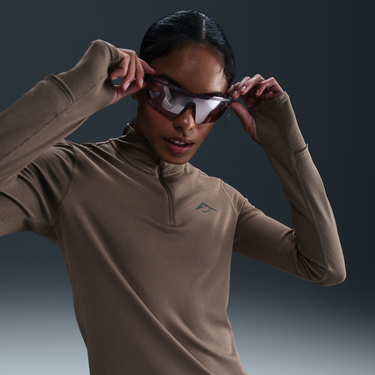 Sweater Nike Nike Trail Dri-FIT Midlayer 1/4 Zip Brun | HJ2248-233, 0