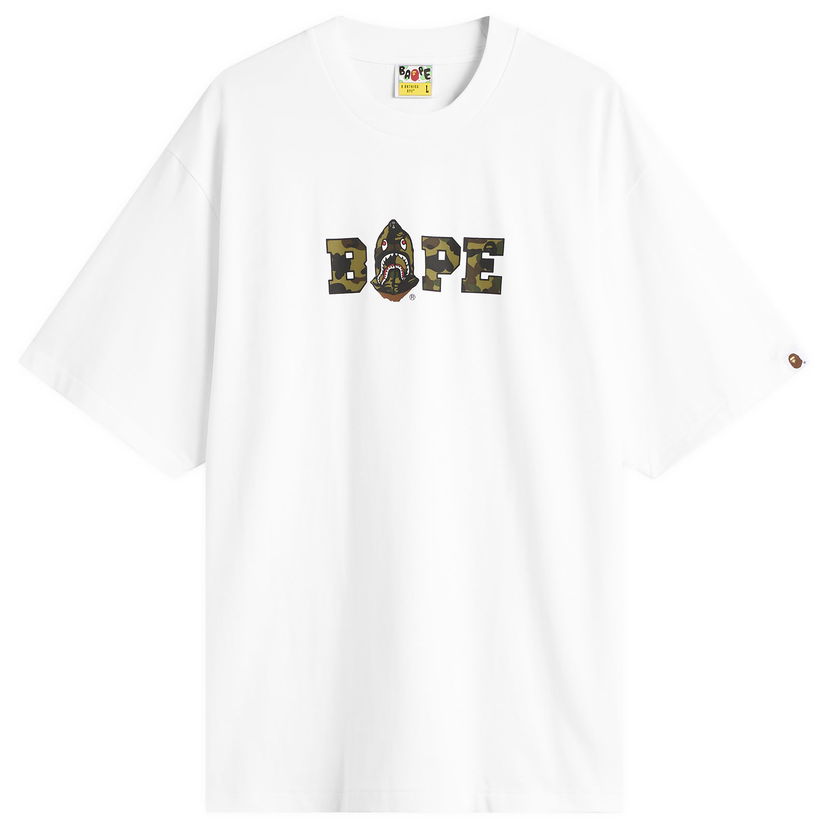 T-shirt BAPE A Bathing Ape 1st Camo BAPE Logo T-Shirt Vit | 001TEL801315M-WHT