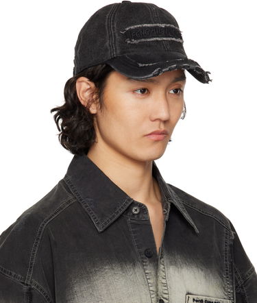 Keps Feng Chen Wang Feng Chen Wang Denim Baseball Cap Svart | FUS19AC02, 3