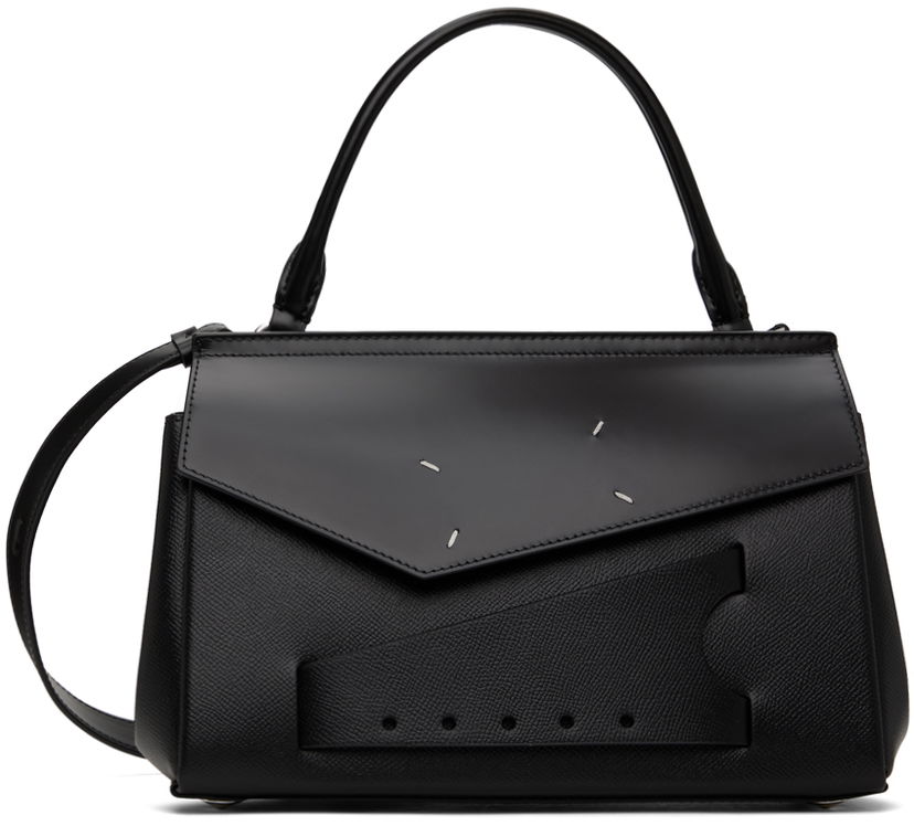 Handväska Maison Margiela Maison Margiela Snatched Top Handle Small Bag Svart | SB2WD0001 P4745