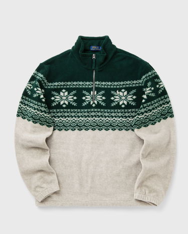 Sweatshirt Polo by Ralph Lauren Fair Isle Fleece Half-Zip Sweatshirt Grön | 710952261001, 0