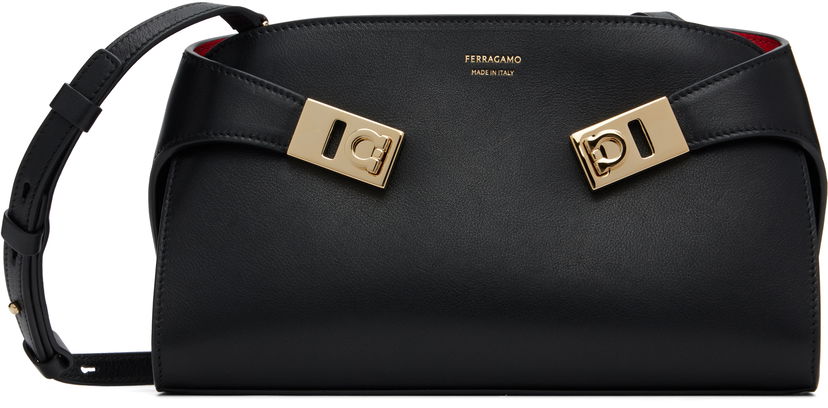 Handväska FERRAGAMO Ferragamo Hug Mini Crossbody Bag Svart | 774628