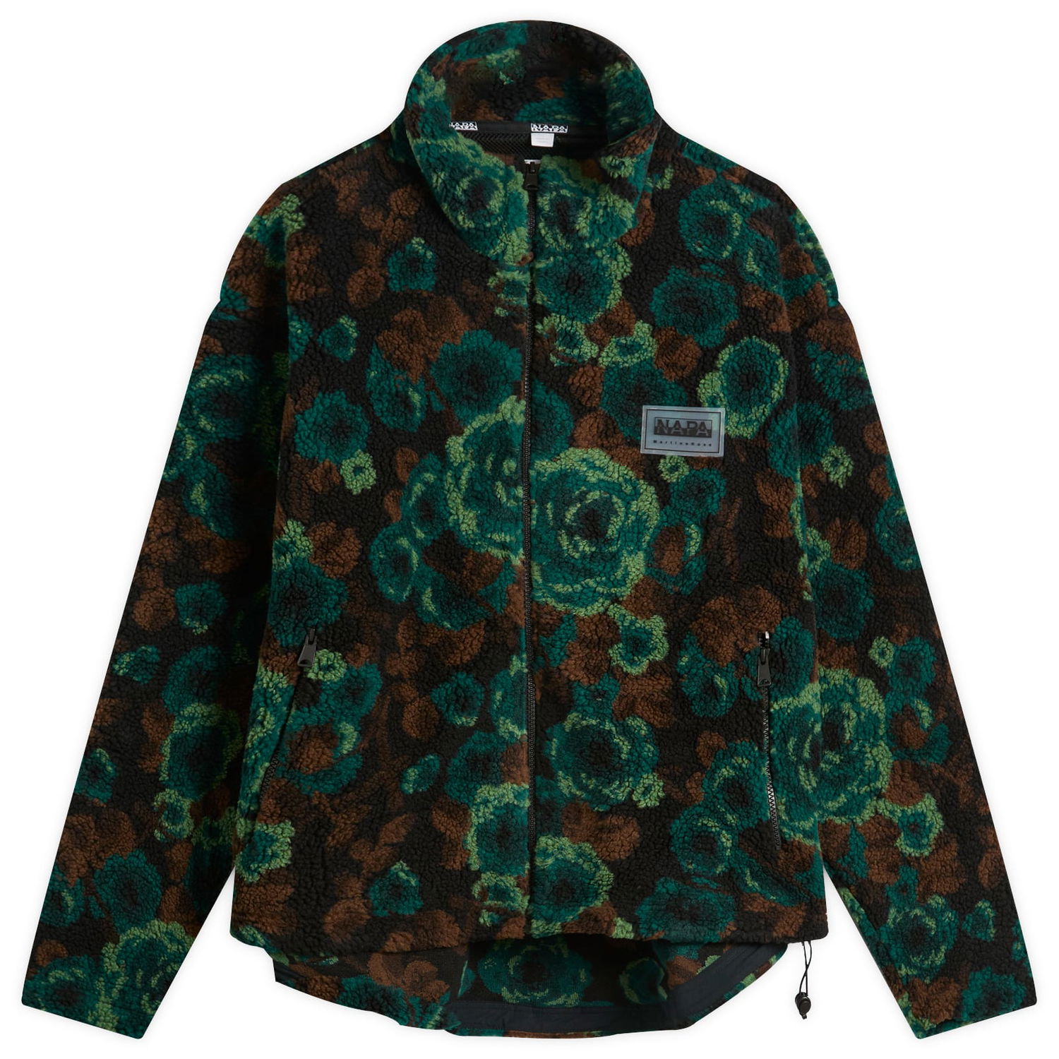 Jacka Napapijri Martine Rose Full-Zip Floral Jacquard Fleece Jacket Flerfärgad | NP0A4FPL-FUB, 1