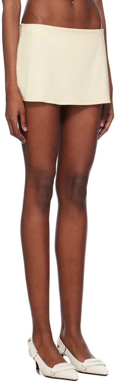 Kjol GUIZIO Guizio Micro Miniskirt Beige | F22301K021, 1