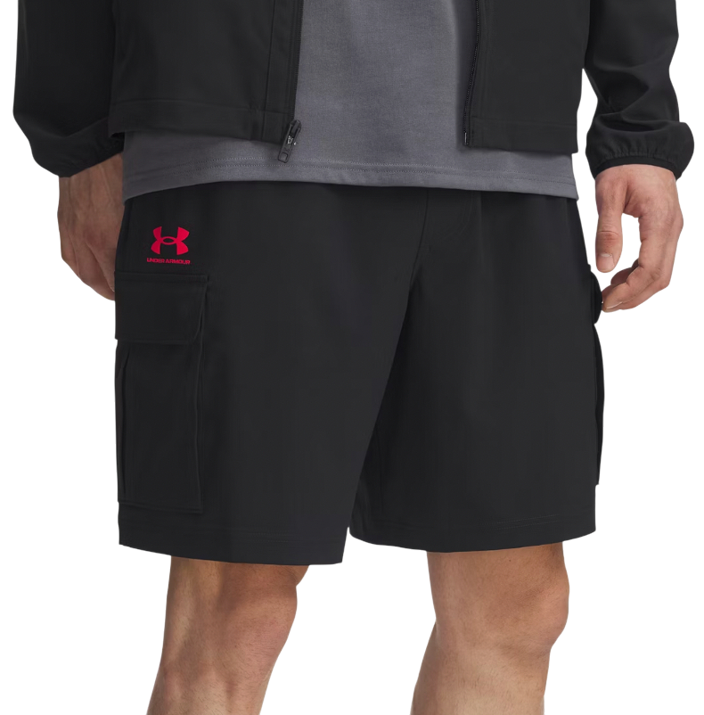Shorts Under Armour Vibe Woven Cargo Short Svart | 1386560-002