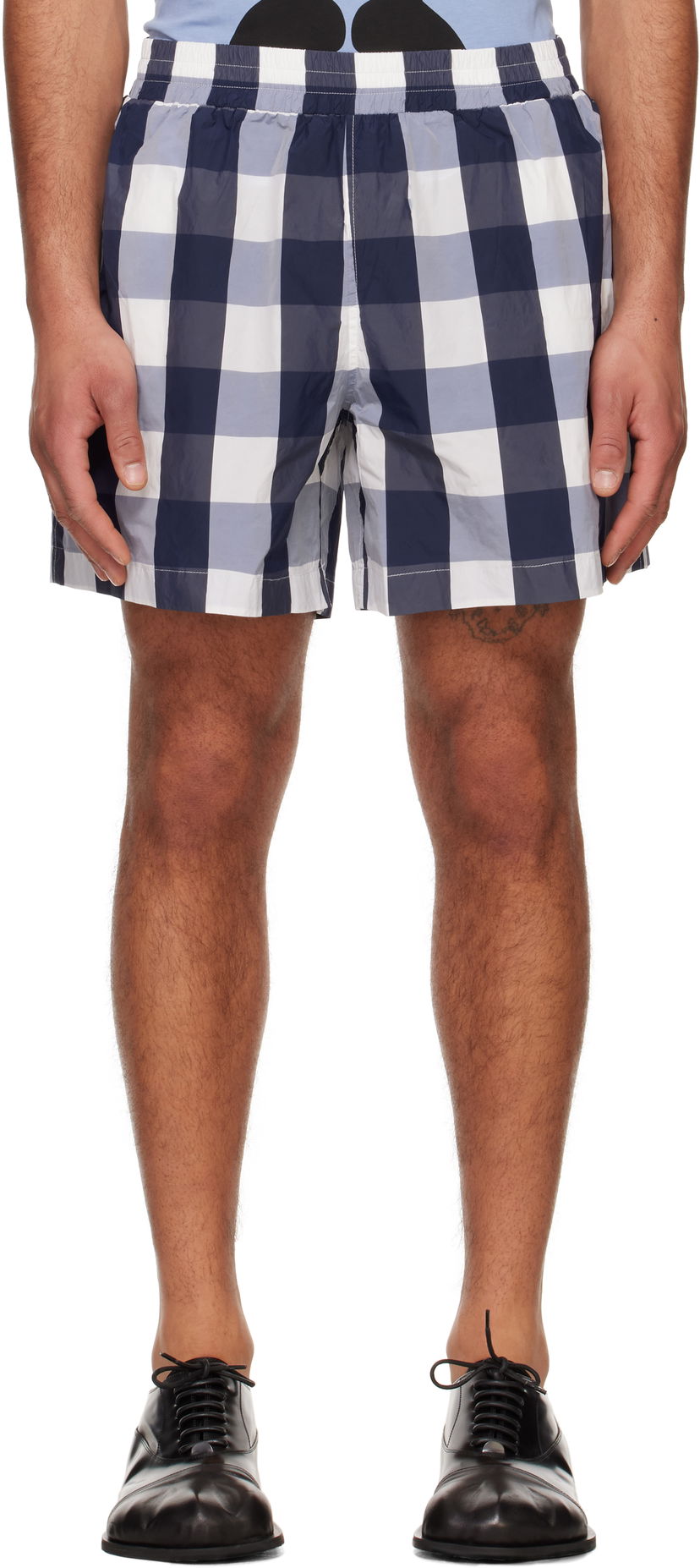 Badkläder Walter Van Beirendonck Walter Van Beirendonck Checked Casual Shorts Blå | 2012