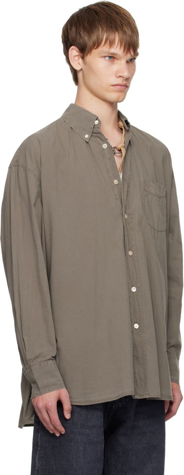 Skjorta OUR LEGACY Our Legacy Borrowed Button-Down Shirt Grön | M4252BC, 1