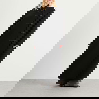 Rockar Róhe Mandarin Wool Coat Svart | 417-10-064, 4