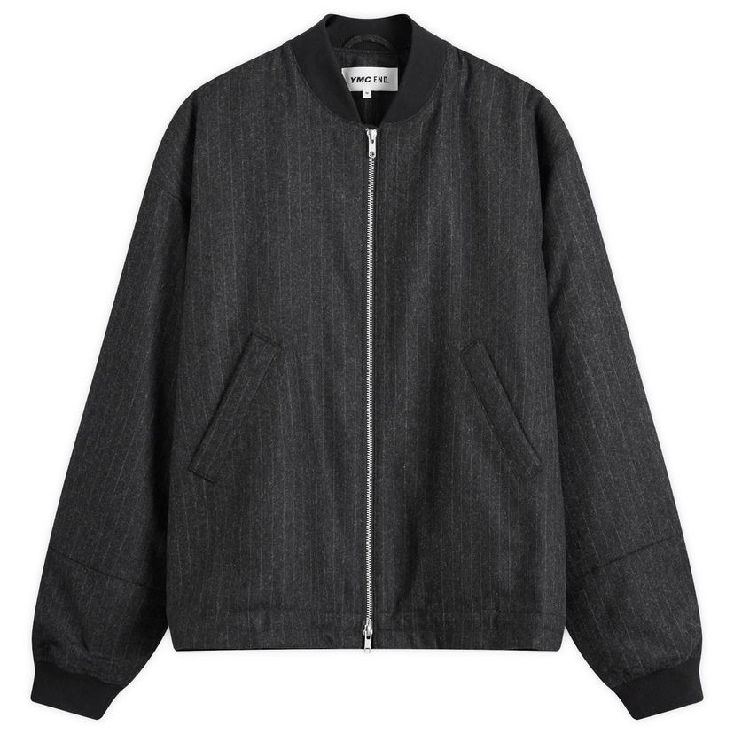 Bomberjacka YMC YMC Basement Bomber Jacket Chalkstripe Svart | END-YMCNWB-PWT