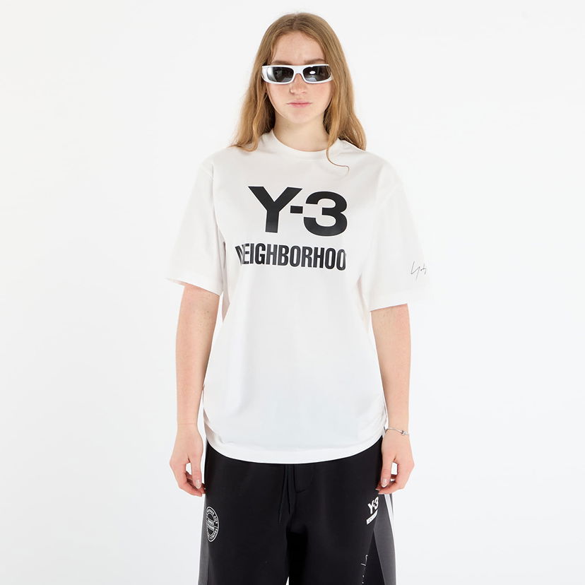 T-shirt Y-3 Y-3 x Neighborhood Logo T-Shirt Vit | JX7449