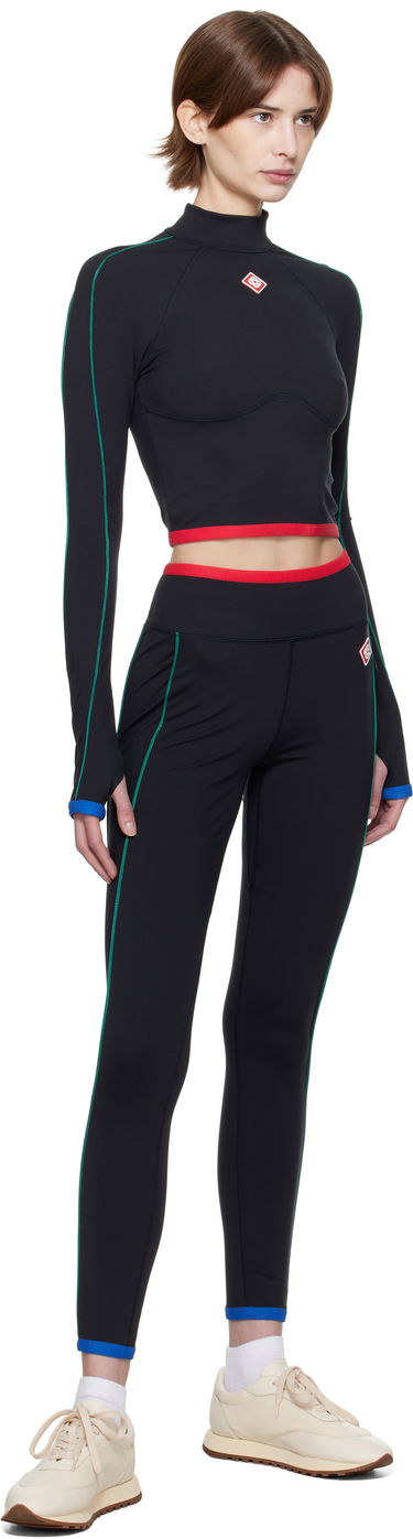 Crop top Casablanca Casablanca Raglan Sleeve Sport Top Svart | WPS25-ACT-027-01, 3