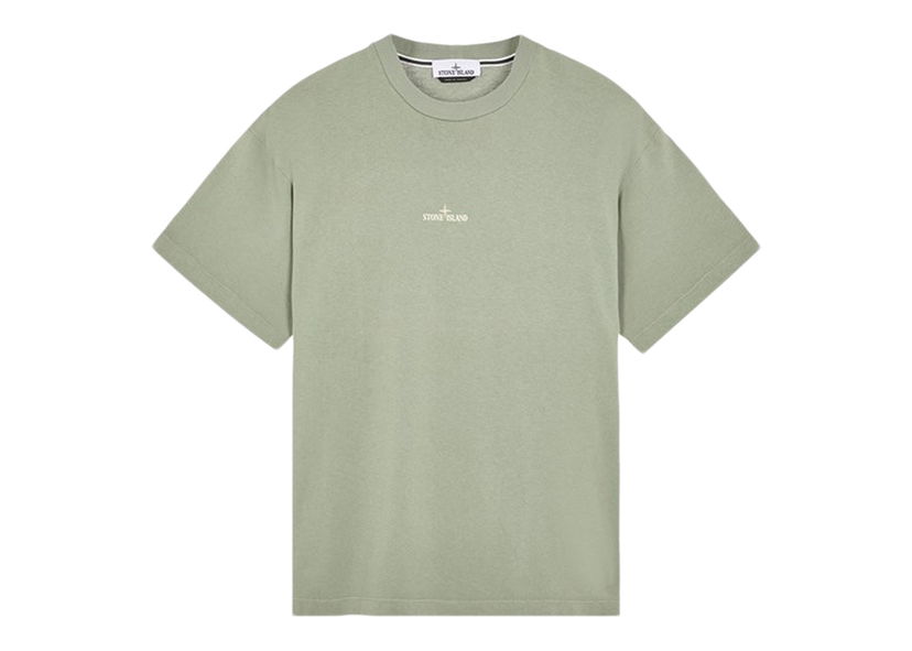 T-shirt Stone Island Short Sleeve Camo One T-Shirt Pistachio Grå | 80152RCE6 - V0051