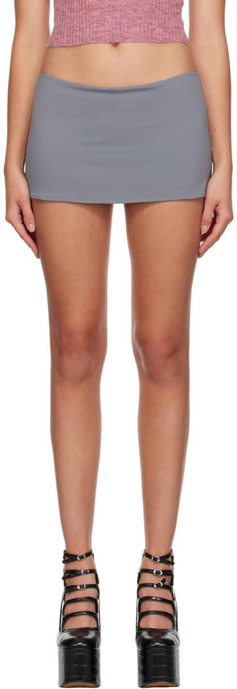 Kjol GUIZIO Guizio Micro Miniskirt Grå | F23510K014