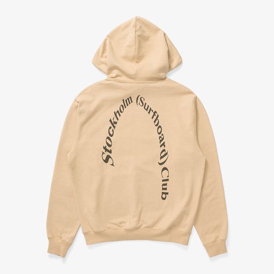 Sweatshirt Stockholm (Surfboard) Club Bjorn Hoodie Beige | BU1B48, 0