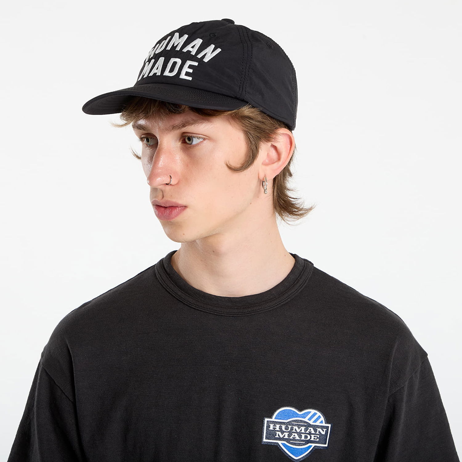 Keps Human Made HUMAN MADE 5-Panel Nylon Cap Svart | HM30GD070BK, 1