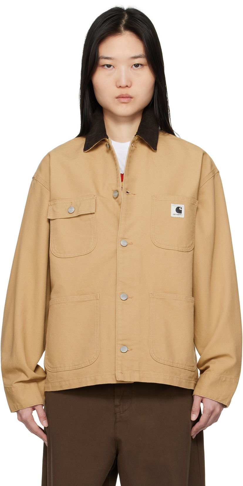 Jacka Carhartt WIP Work In Progress OG Michigan Chore Coat Beige | I031570 2N202