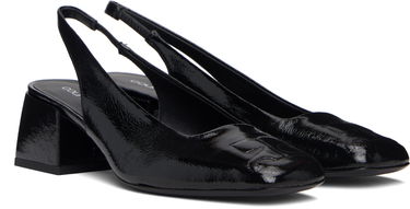 Sneakers och skor Courrèges Courrèges AC Vinyl Slingback Heels Svart | 325SPP039VY0003, 3