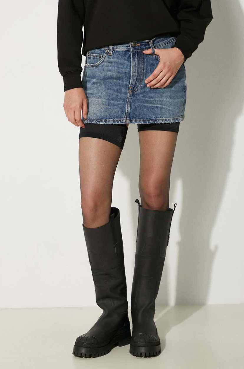 Kjol Fiorucci Denim Mini Skirt Blå | W01FPDSK077DN01DN02