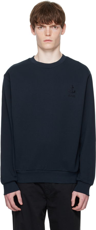 Sweatshirt A.P.C. A.P.C. James Sweatshirt Mörkblå | COHBY-H27983, 0