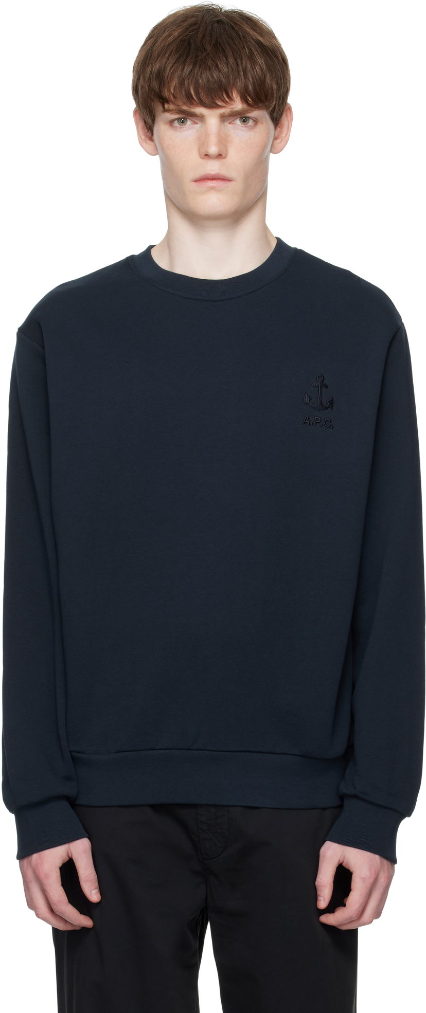 Sweatshirt A.P.C. A.P.C. James Sweatshirt Mörkblå | COHBY-H27983