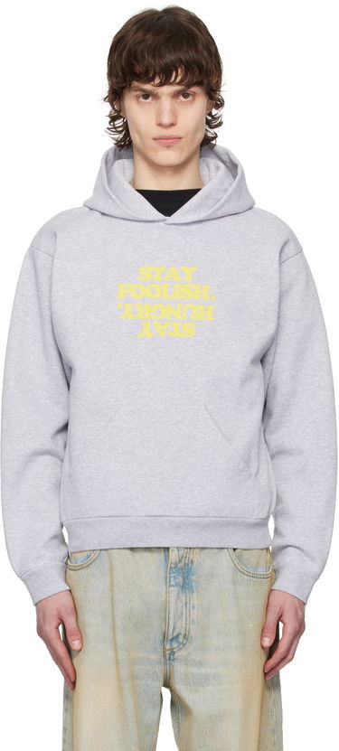 Sweatshirt Coperni Coperni 'Stay Foolish' Print Hoodie Grå | COPJS15F5010PMEN, 0