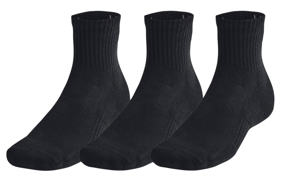 Strumpor Under Armour Quarter Socks, 3 Pairs Svart | 1386372-001, 0