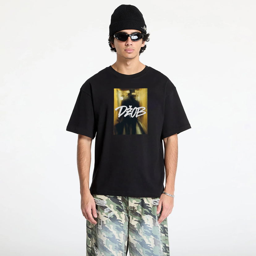 T-shirt Footshop FTSHP x Džob T-Shirt Svart | FTSHP_545