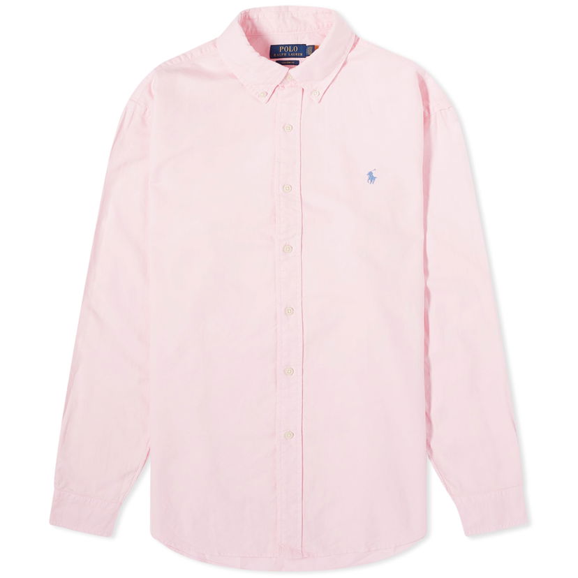 Skjorta Polo by Ralph Lauren Garment Dyed Oxford Shirt "Carmel Pink" Rosa | 710805564027