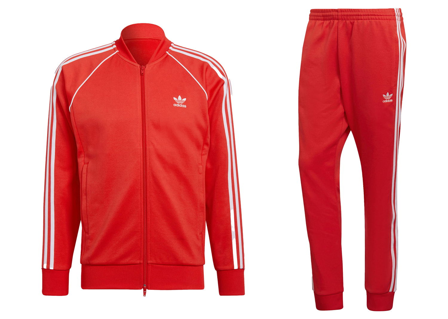 Tillbehör adidas Originals adidas Primeblue SST Track Jacket & Pant Set Vivid Red Röd | HF2124/HF2134, 0