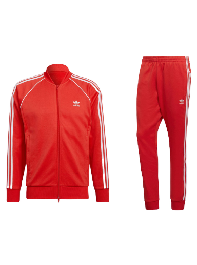 Tillbehör adidas Originals adidas Primeblue SST Track Jacket & Pant Set Vivid Red Röd | HF2124/HF2134