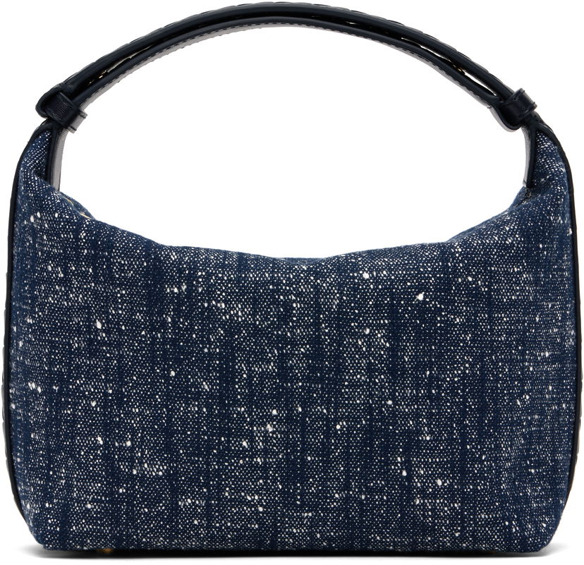 Handväska Bottega Veneta Bottega Veneta Wallace Shoulder Bag Mörkblå | 815689 V52M2