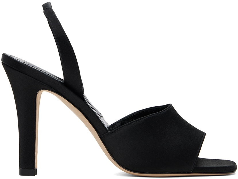 Tillbehör Manolo Blahnik Manolo Blahnik Clotilde Heeled Slingback Sandals Svart | 124-2485