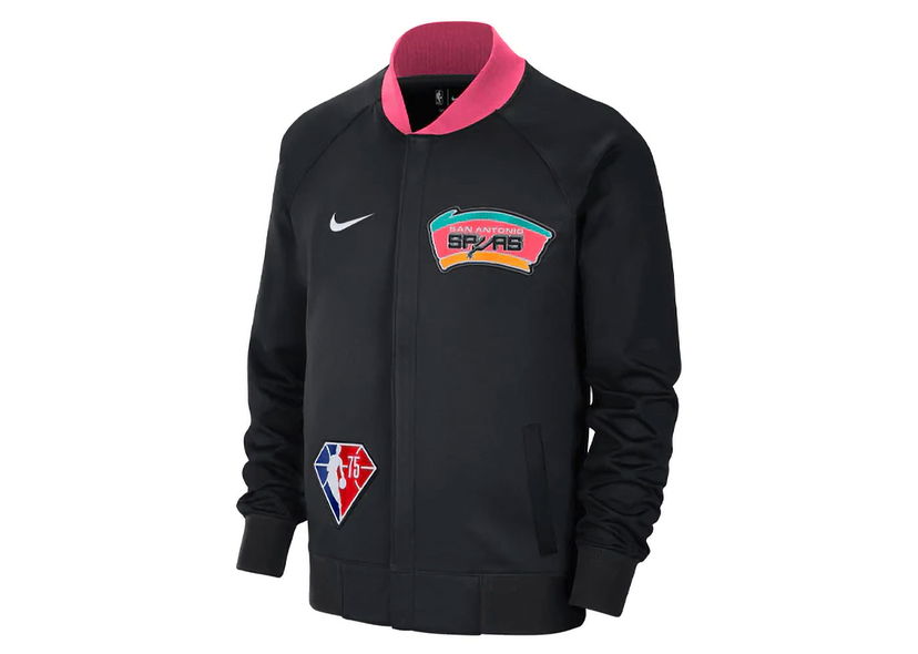 Bomberjacka Nike San Antonio Showtime City Edition Dri-Fit Jacket Svart | DB2471-010