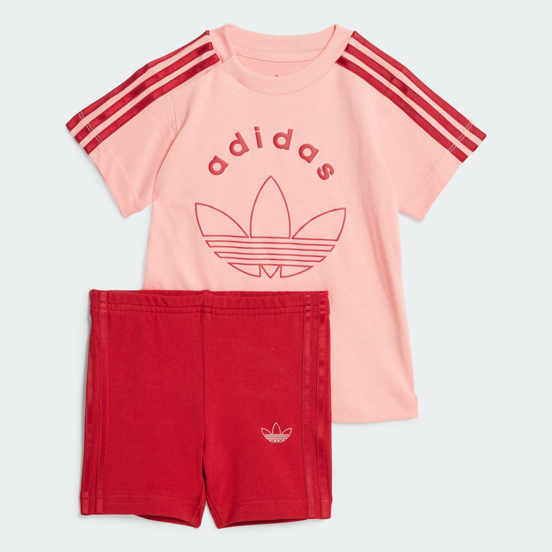 Träningsoverall adidas Performance Cycling Shorts Set Rosa | IY9533, 0