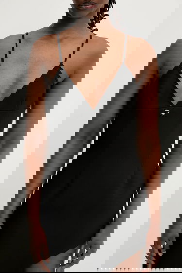 Klä Coperni Coperni Tailored Asymmetric Mini Dress Svart | COPR187F3004, 4