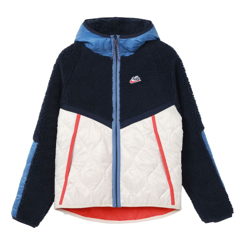 Pufferjacka Nike Sportswear Heritage Color Warm Cap Jacket Blå | CU4447-451