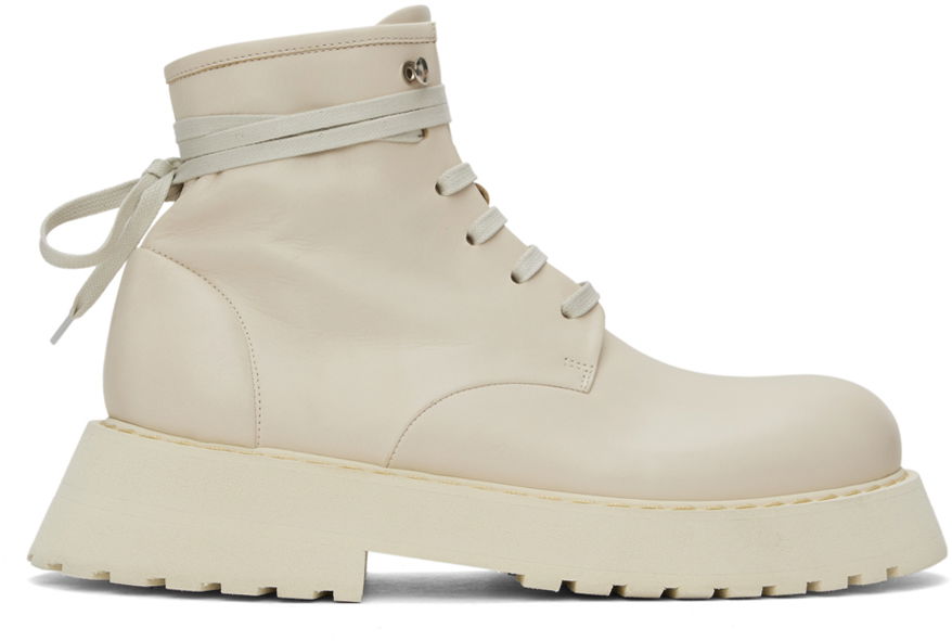 Kläder Marsèll Marsèll Micarro Lace-Up Ankle Boots Beige | MM4186 093 180, 0