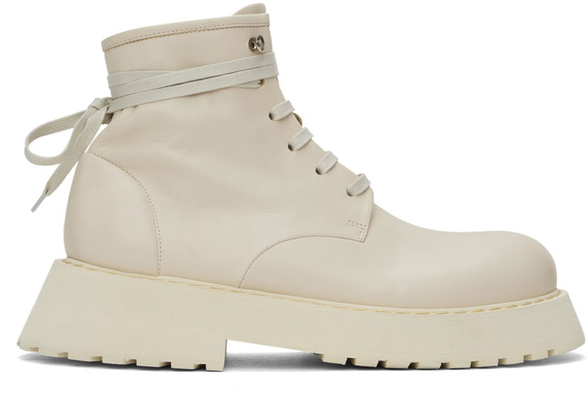 Kläder Marsèll Marsèll Micarro Lace-Up Ankle Boots Beige | MM4186 093 180
