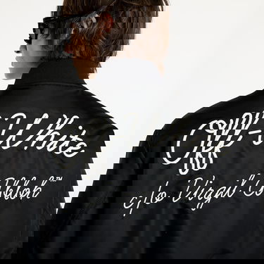 Bomberjacka Off-White Script Nyl Varsity Bomber Jacket Svart | OMEH05EC99FAB0011001, 5