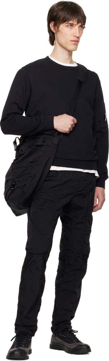 Sweater C.P. Company C.P. Company Light Fleece Crewneck Sweatshirt Svart | 18CMSS019A-002246G, 4