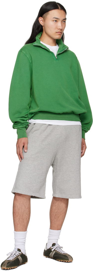 Sweatshirt LES TIEN Les Tien Heavyweight Banded Yacht Sweatshirt Grön | CF-1114-PD, 3