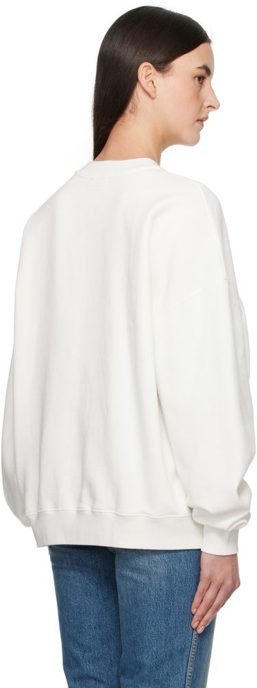 Sweatshirt Anine Bing Anine Bing Miles Oversized Letterman Sweatshirt Vit | A-08-10074-OFW1, 2